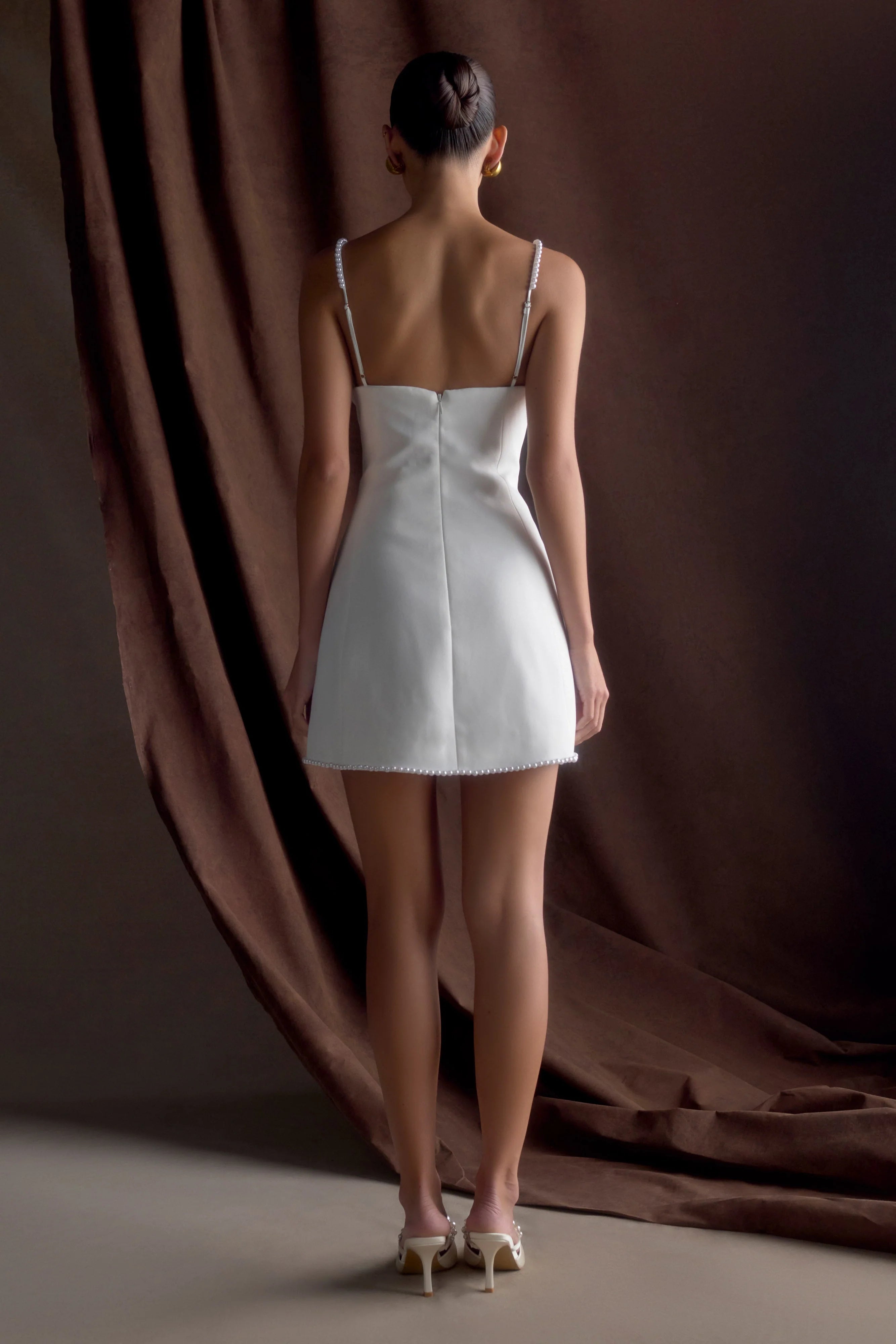 Liliane Suiting Mini Dress - Ivory